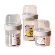 투웨이 밀폐용기 씨리얼, 대형/중형/소형, 1개