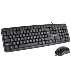 有線標準型鍵盤滑鼠組KM101 防潑水USB鍵盤 光學滑鼠1000DPI