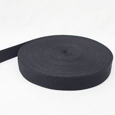 이중직 웨이빙끈 18M(20마), 1개, 검정 25mm