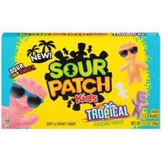 사워 패치 트로피컬 새콤달콤 구미 캔디 99g 박스 Sour Patch s Tropical Sweet and Sour Gummy Candy 3.5 Ounce Box, 1개