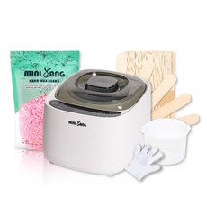 MINI YANG 熱蠟除毛私密基礎套組(極白熱蠟機+玫瑰蠟豆+木棒), 500g, 1個