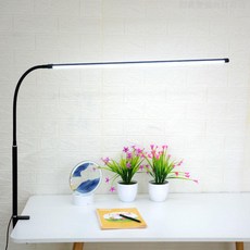 플렉시블 독서등 스텐드 탁상스탠드 방 학습용 집게 공부 조명 듀얼캡 무선 클립형, 클립 블랙 디밍 3색, 기본 색상
