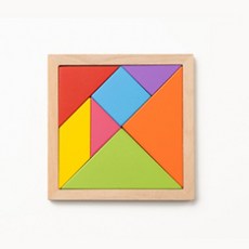 원목 칠교놀이 중 15cm 모양놀이 도형인식 창의성교구 all+47977Tg
