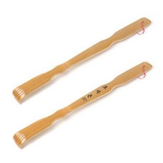 더웰 대나무 효자손 무지 프린트 랜덤발송, 1개