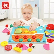 탑브라이트 창의력 버튼퍼즐 관찰력 논리적사고력, 단품, 1개