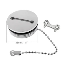 38mm 마린 보트 데크 필 필러 탱크 캡 앵글 넥 연료/가스/물/DEO 스테인레스 스틸 316 요트 RV 트럭 트랙터, 01 38mm WATER