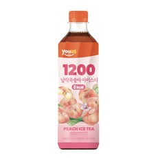 일이공공 납작복숭아아이스티, 24개, 500ml