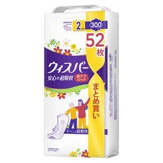 Whisper 成人衛生護墊 300cc, 1個, 52墊