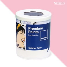 노루페인트 팬톤 실외 벽면 저광 페인트, 13-1906 RoseShadow, 1L, 1개