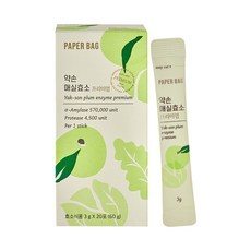 페이퍼백 약손 매실 효소, 60g, 1개