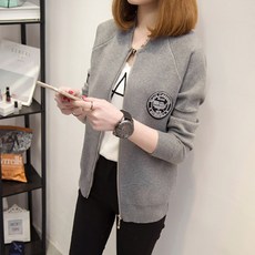 밍키비 Minky Bee 100008C 여성 긴소매 니트 지퍼가디건