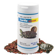 거북이전용 사료 350ml 렙타일 스페셜터틀 YB, 1개