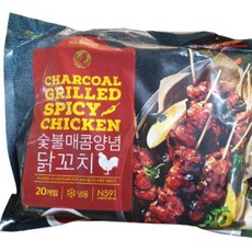 노브랜드 숯불매콤닭꼬치 20개입(아이스박스포장), 800g, 3개