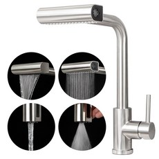 비욘드퍼니싱 4way 폭포 싱크대 수전, 1개