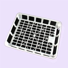 화분트레이 사각 격자 플라스틱 다용도 받침대 똑템, 1개