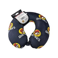 Buc-ee's 블랙 로고 목/여행용 베개