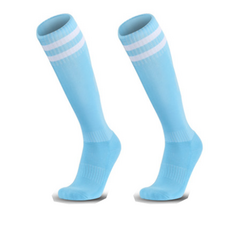 條紋足球襪, 淺藍色(下5得6), 1個