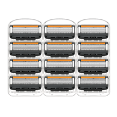 로즈대디 5중날 면도날 질레트 신형 프로글라이드 호환용, 1개, 12개입