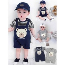 PENINSULABABY 男寶寶可愛假兩件連身裝