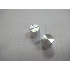 小白的生活工場 旋鈕 直徑15MM 安裝孔6MM 適用於圓柄/花柄電位器, 銀色, 1個