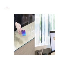 투명 아크릴 칸막이 450x450 뚫림 미술보조용품, 600x400 뚫림, 1개