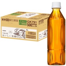 기린 오후의 차 맛있는 무설탕 500ml 24개 플라스틱 병 차 무당 홍차 음료 아이스티, 1개, 1g