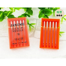 JANOME 牛仔針 16號 適用帆布與厚布料, 1個