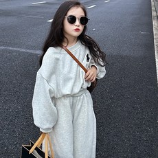 賣場優選新款可愛童裝女童套裝女童外套春秋款2025新款洋氣兒童秋裝連帽衛衣兩件套小女孩秋季