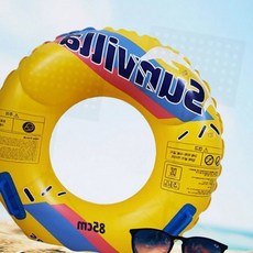 원형튜브 물놀이 계곡 바다 손잡이 성인 부력 야외 여름, 1개, GT E선빌라원형튜브 85cm