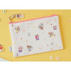 蠟筆小新 x 다이소 聯名 小新化妝包 蠟筆小新 小葵 可愛輕巧化妝收納包