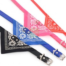 에코바이브 강아지 고양이 스카프 목줄 방울목걸이, 레드 1cm