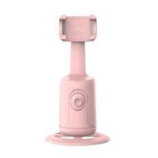 360도 오토 페이스 트렉킹 모션 인식 파노라마 휴대폰 셀카봉 스마트폰 짐벌, 핑크색, 1개