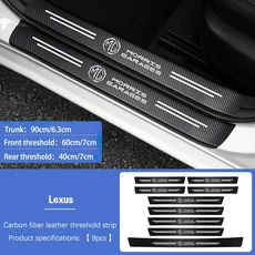 5Pcs/9Pcs 자동차 도어 스티커 임계 값 안티 스크래치 데칼 액세서리 Morris Garages MG ZS 5 7 6 Cyberste, 02 9pcs MG