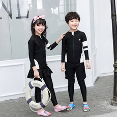 달콩슈 아동용 래쉬가드 남아 여아 상하의 세트 수영복 DSW607