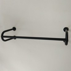 옷가게 벽행거 디피용 매장 디스플레이 벽걸이 걸이 옷걸이 측명 디피 고정형 설치, 3. 80cm 검정색(보드 없음)