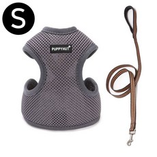 S 리드줄세트 하네스 간편착용 그레이 강아지pjo4+9QQZ