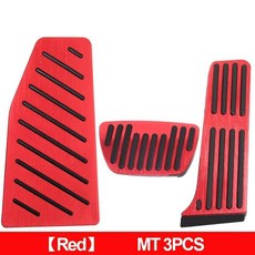 해리어 자동차 풋 페달 가속 브레이크 받침대 패드 매트 커버, 8. 3pcs Red, 기본