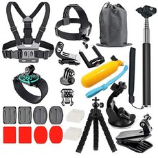 Gopro Hero 용 액션 카메라 액세서리 9 8 7 5 4 Dji Osmo 액션 배낭 흡입 컵 유리 마운트 4k 케이스 헬멧, 세트 3, 1개