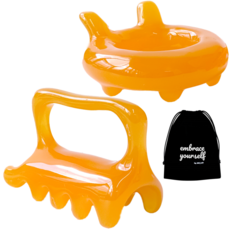 동운랩 두피 수지 다이어트 괄사, 오렌지, 1세트