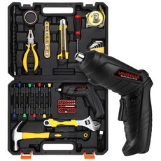 1년 무상A/S 루이빌 전동드라이버 68종 올인원 가정용공구세트, 1세트, 본품 + 배터리1개