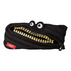 ZIPIT 그릴츠 최대 30개 펜 수용 가능한 아동용 필통 블랙, Pencil Case, Black