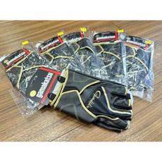 GAMAKATSU GM-7302 五指切手套 磯釣專用 透氣防滑耐磨 桃園東區釣具, 黑金色,L, 1個