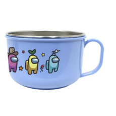 르번 어몽어스 논슬립 스텐 손잡이 면기, 혼합색상, 1개