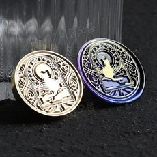 웨딩 왁스 스탬프 프레임 몰드 레트로 꽃 문양 1개, 16