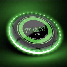 원반 던지기 LED 아웃도어 스포츠 후광 연습 야외 운동회, 블랙바이퍼그린