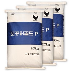 토종닭 골드 산란 펠렛 닭사료 닭모이, 3개, 20kg