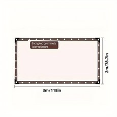 투명 방수 비바람 막이 자외선 차단 방수포 정원 안뜰 발코니 차양 캠핑에 매우, 200x300cm