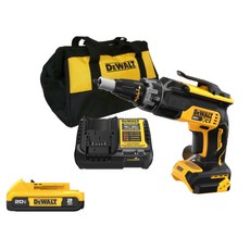 含稅 外匯得偉DEWALT DCF630 20V自攻牙機浪板機石膏板套裝, 1個, 1104充電器2.0*1工具袋套裝