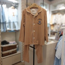 앙떼떼 2001중계점 주니어 피치 기모 파자마 세트 긴팔 잠옷 상하 세트 수축 없어요 넉넉한핏 신축성 아주 좋아요