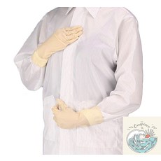 나미상점 크린룸 제전 방진 가운 Y카라형 실험실 작업복 정전, 스카이블루XL, 1